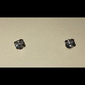 1/4 CTTW Diamond Stud w/ Yellow Flash Plating